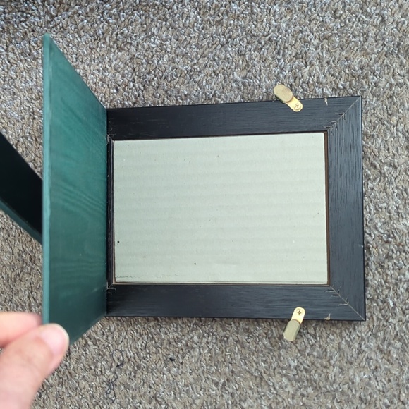 Burlwood Inlaid Marquetry 5 X 7 Picture Frame - Picture 6 of 6